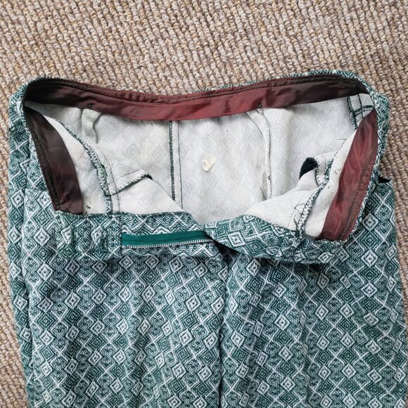 Vintage 60s 70s Women's Textured Tweed Pants W25 / Small - Picture 9 of 9